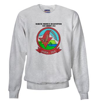 MMHS364 - A01 - 03 - Marine Medium Helicopter Squadron 364 with Text - Sweatshirt